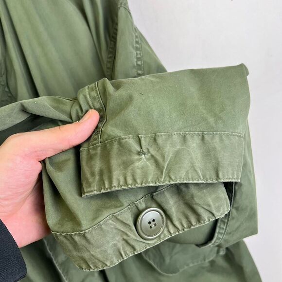 VTG 80s M65 US Military Fish Tail Parka Extreme Cold Weather Green Size M - Picture 7 of 8